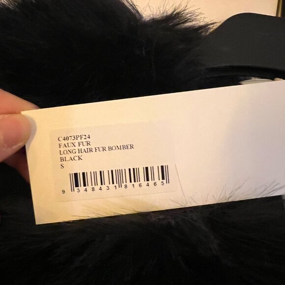 NWT Dion Lee Faux Fur Bomber Jacket Size Small - Picture 8 of 8